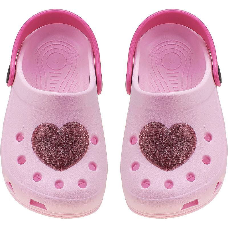Sandália Menina Coração Rosa Glitter miniatura 5