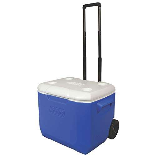 Amazon, Coleman 3000001838 Hielera 60 QT C Ruedas Azul, Pequeño 