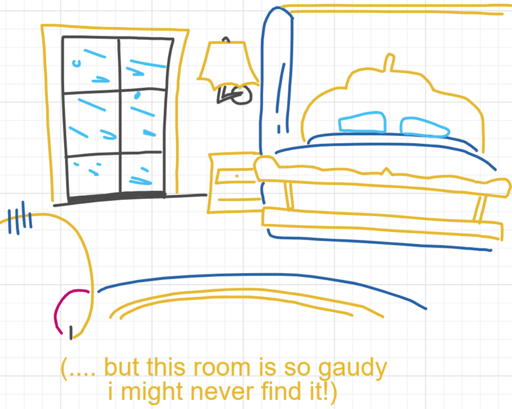 A panel from A Murder On The, episode six of the Board Boards object show by Furretwalk/WalkingFurret.