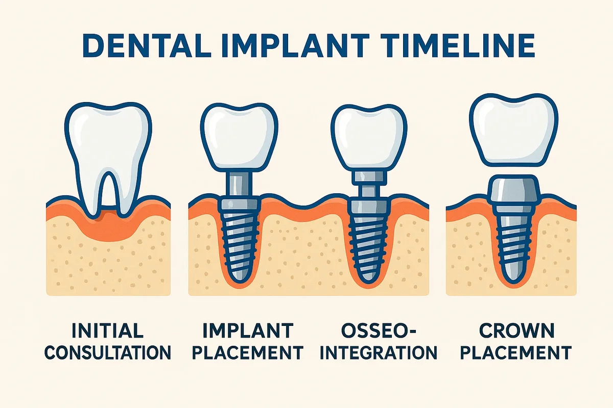 Histological and Osseous Integration Phases: A Chronological Analysis of the Dental Implant Process Timeline