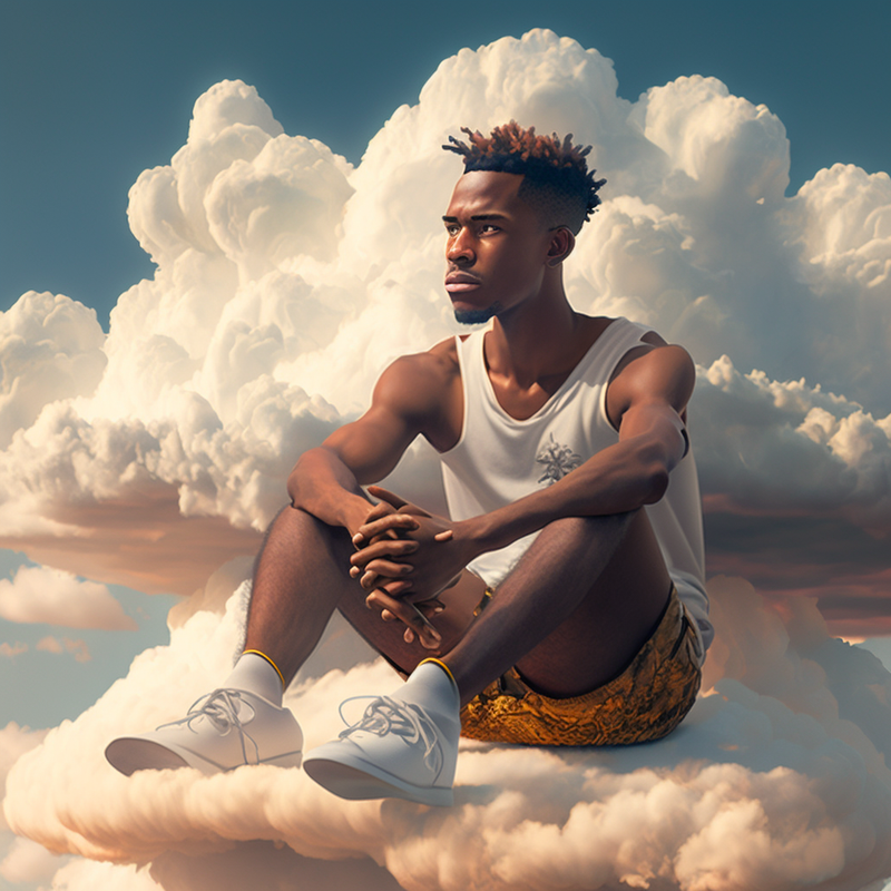 naturecreators463-Young-Black-man-sitting-on-a-cloud-in-the-tro-c9f2200f-e826-447f-ba71-e512a0d819ba.png
