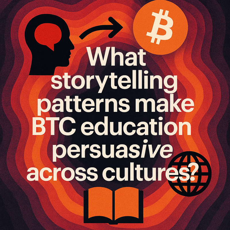 What storytelling patterns make BTC education persuasive across cultures?