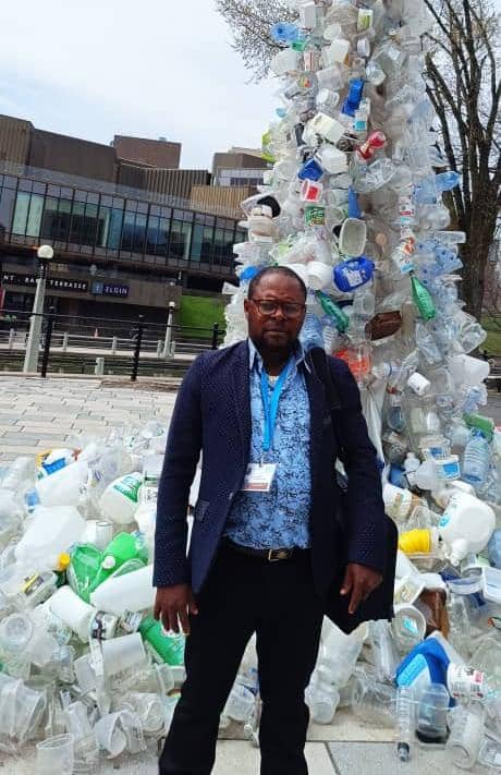 Wilson Ngwa Forbi (GAA President and CEO), at the plastic Tap INC - Canada