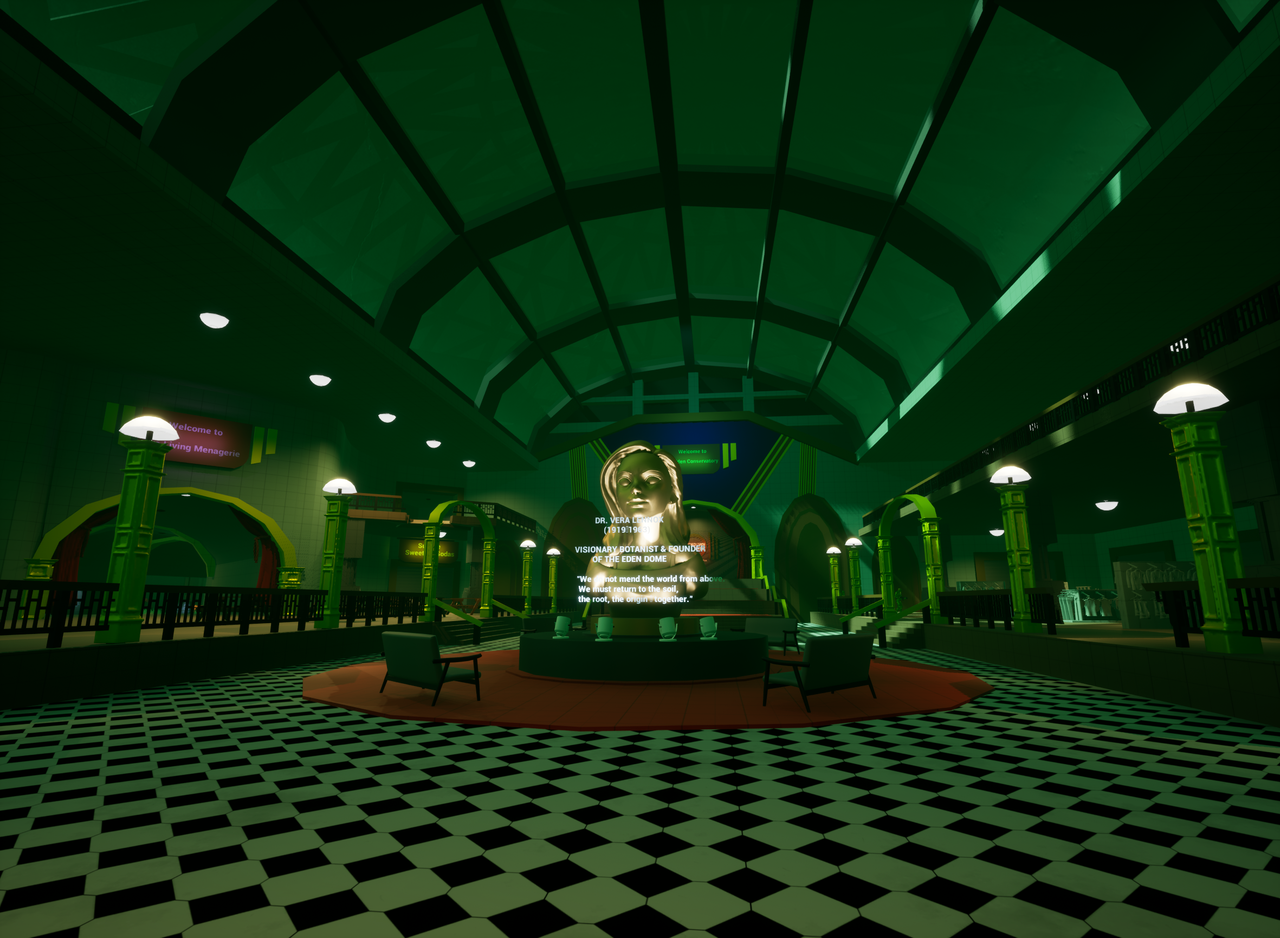 Landing area leading to the next objective