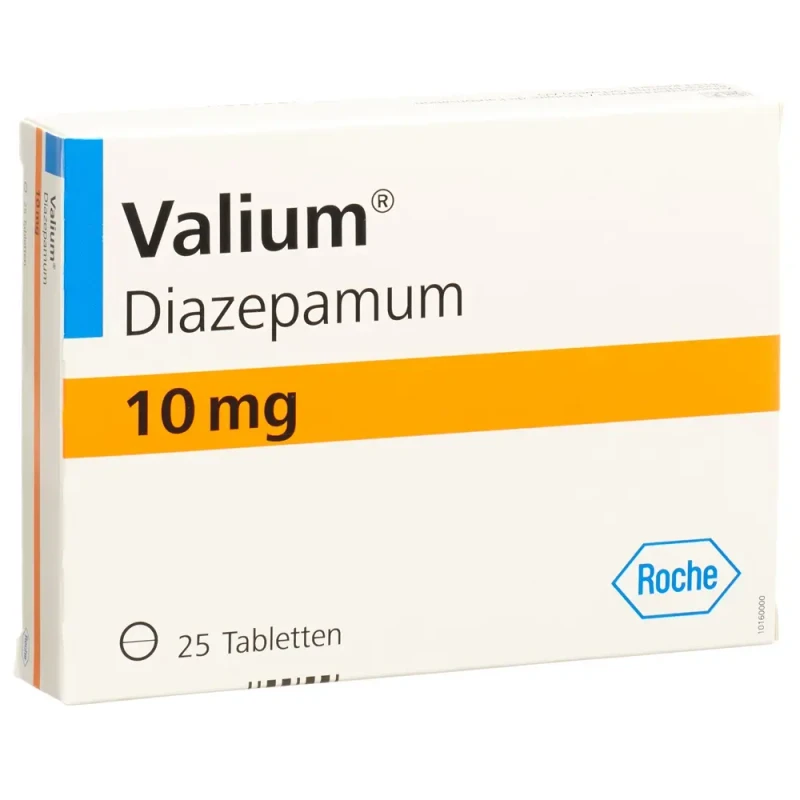 Valium (Diazepam) 10 mg tabletten packung