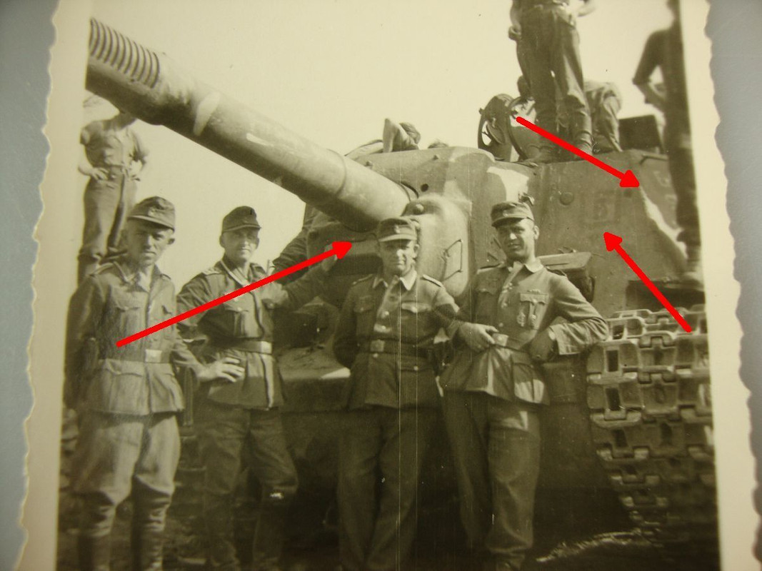 Foto, Beute-Panzer, Sturmgeschütz ISU-152, JSU-1