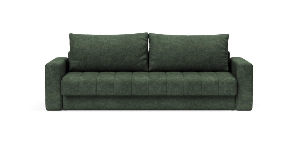 Akello Sofa Bed With Arms coloris vert forêt — tissu 281 Melange Forest Green, canapé convertible Innovation Living