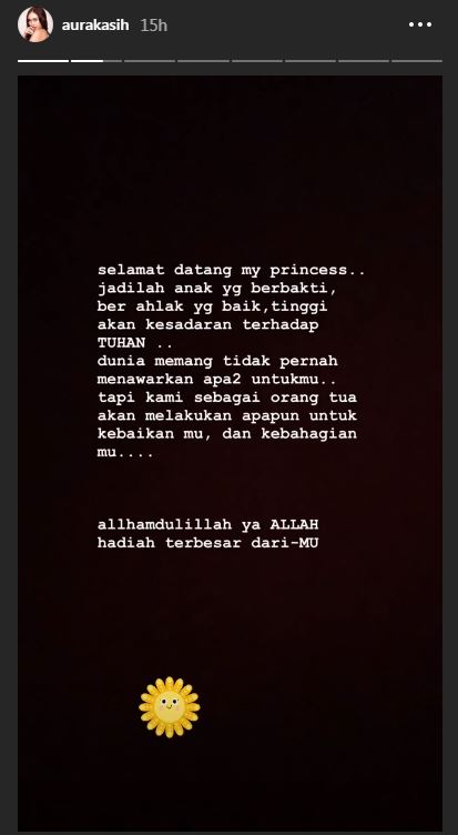 Insta Story Aura Kasih