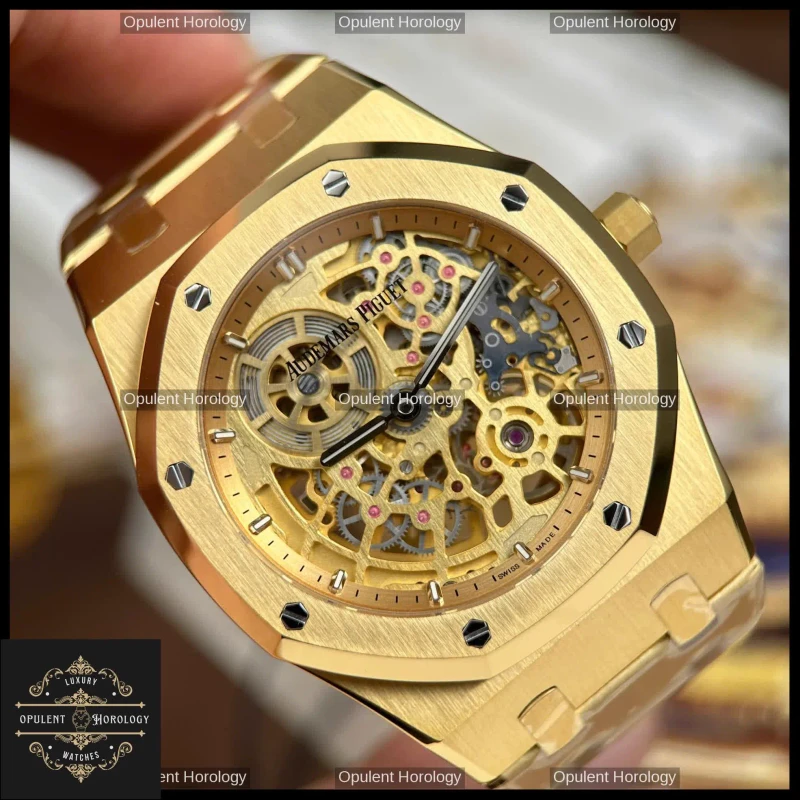 Audemars Piguet Royal Oak Jumbo Extra-Thin Openworked 16204 39mm Automatic Skeleton - Super Clone
