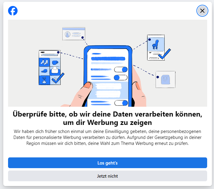 Facebook-Einwilligung