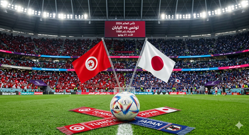 مباراة تونس واليابان بث مباشر كأس العالم 2026