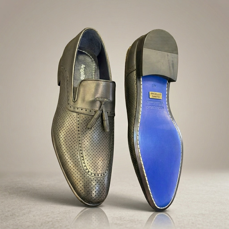 Dark grey suede chukka boots with crepe sole