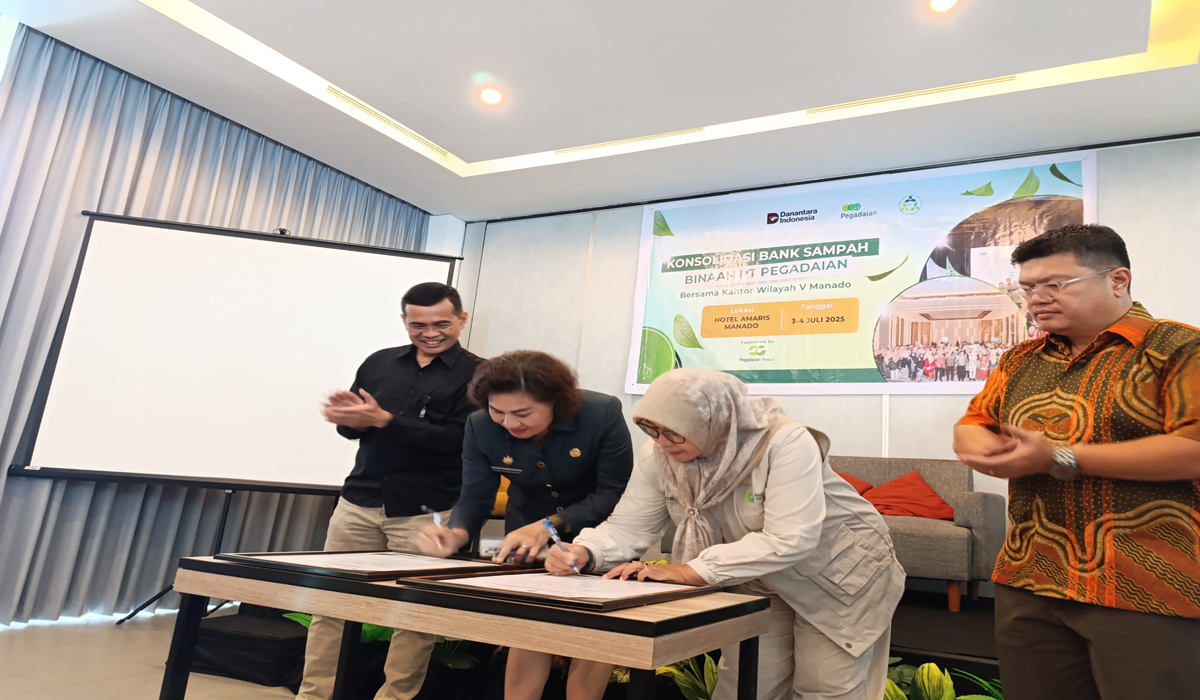Pegadaian Kanwil V Manado Gandeng Forsepsi, Bangun Bank Sampah!