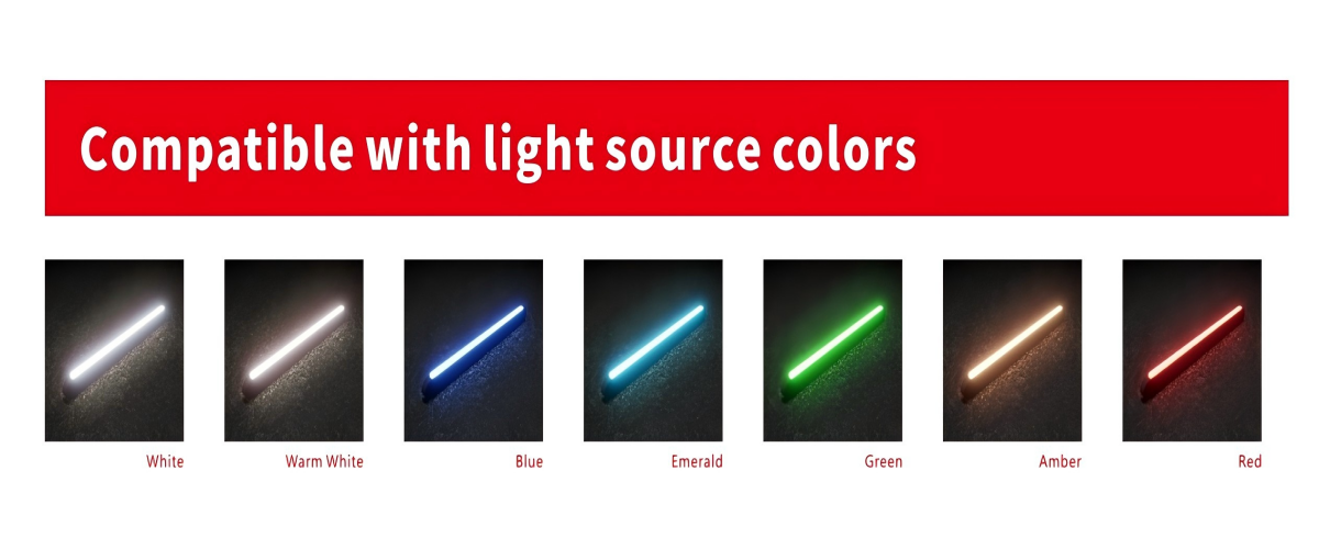 ALC-04-B compatible light source colors including White, Warm White, Blue, Emerald, Green, Amber, Red