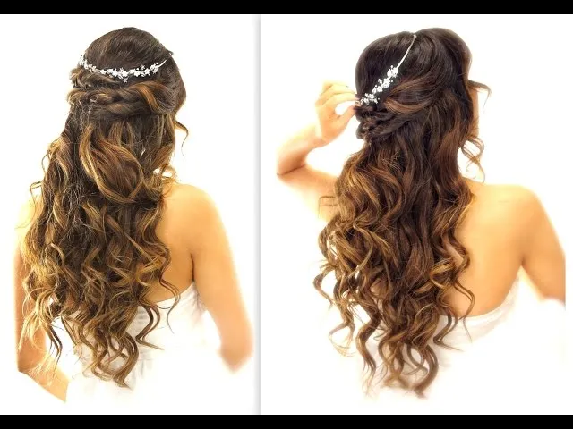 Loose Curls  with Veil