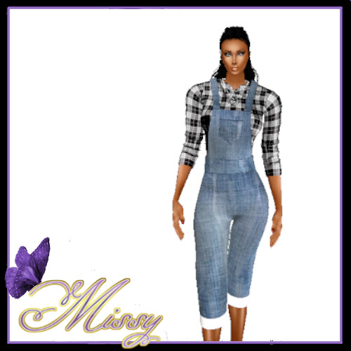 BW-Plaid-Cropped-Overalls