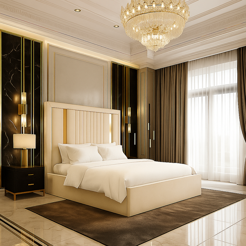 New Gold Strip Bed