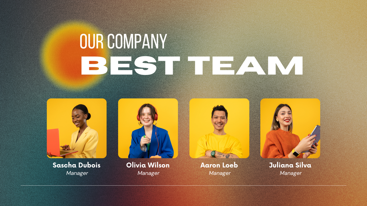 Orange and White Gradient Modern Business Project Presentation