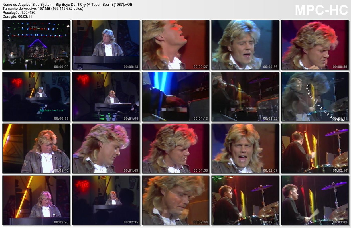 Blue System - Big Boys Don't Cry (A Tope , Spain) [1987]