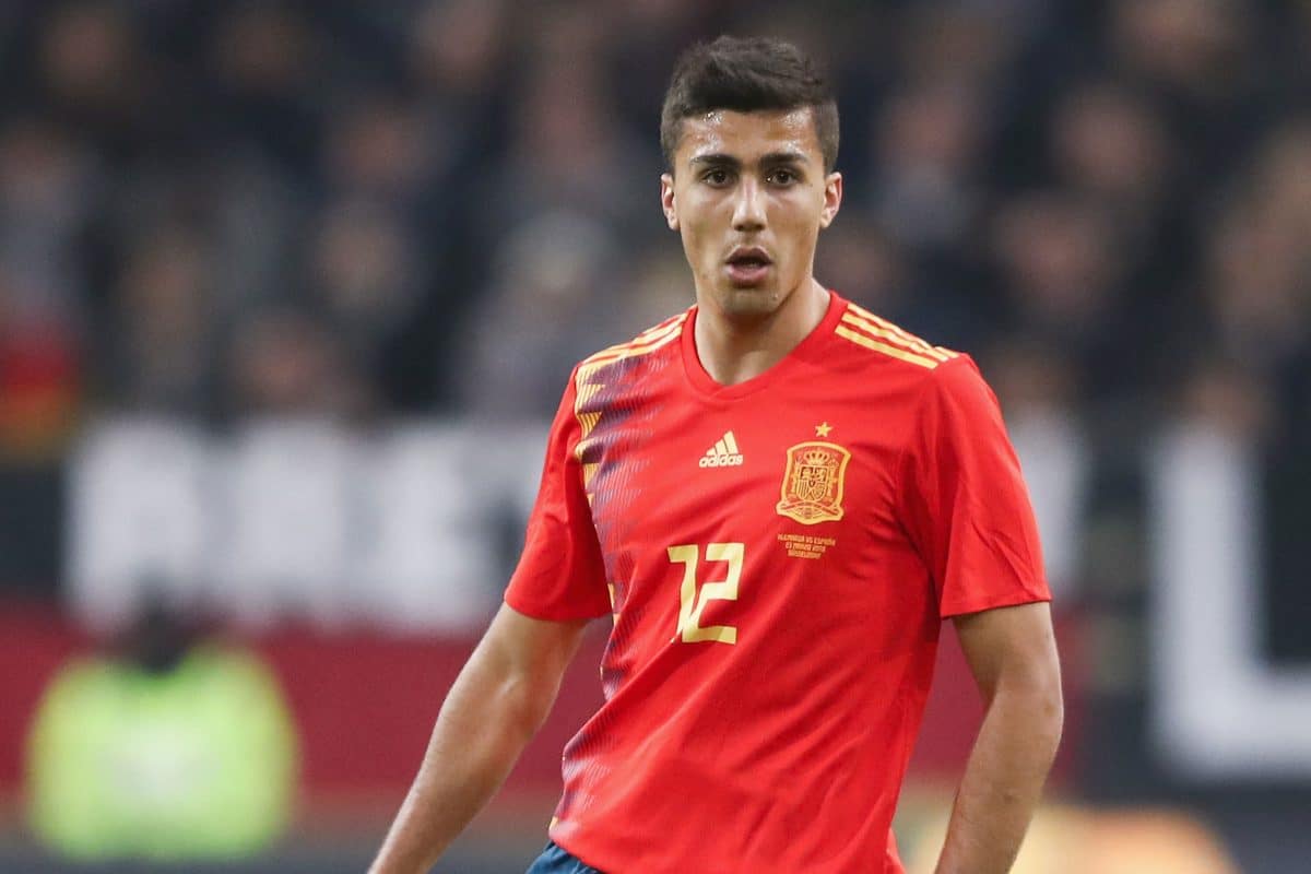 Rodri playing for spain