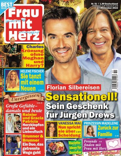 Cover: Frau mit Herz Frauenzeitschrift No 51 vom 17  Dezember 2022