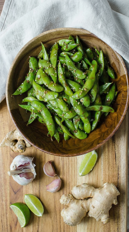 Vertical Edamame Wooden Bowl