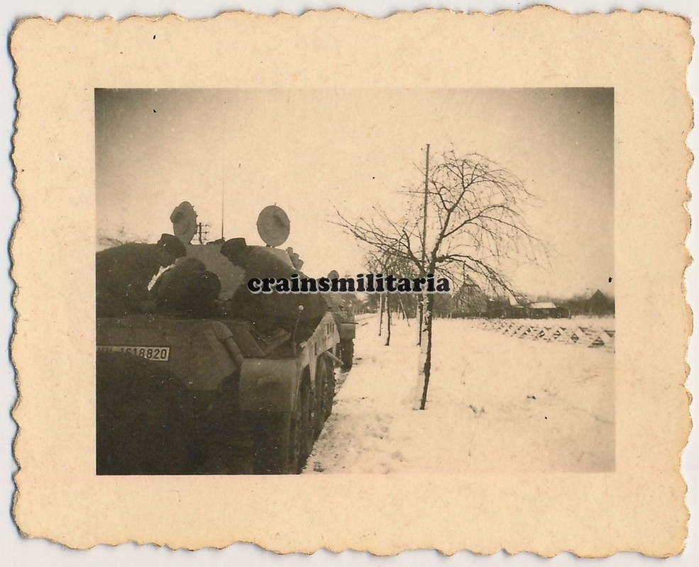 Orig. Foto SdKfz 234-2 Panzerspähwagen PUMA Panzer der 7.PD in R