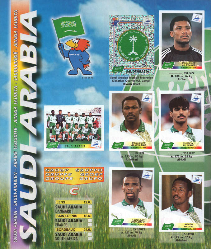FIFA World Cup 1998 France (Panini) 26