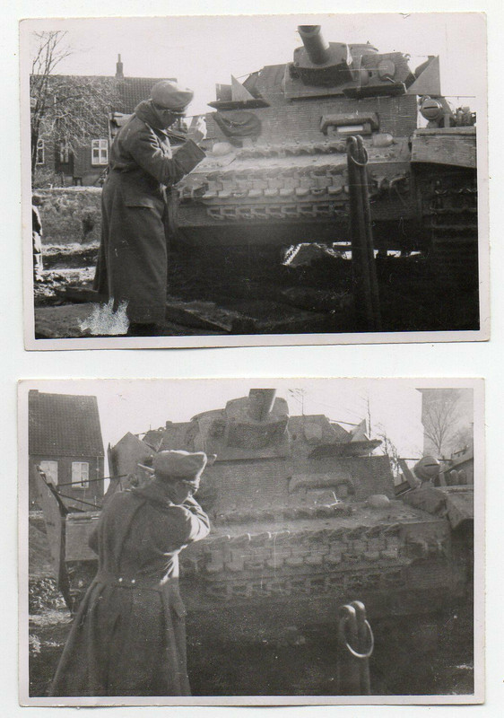 Foto Militär Wehrmacht Soldaten Panzer Appell Kameradschaft1