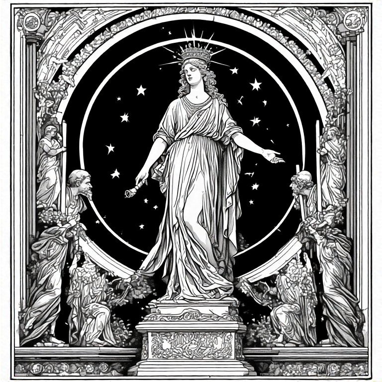 Monochromatic-illustration-of-7
