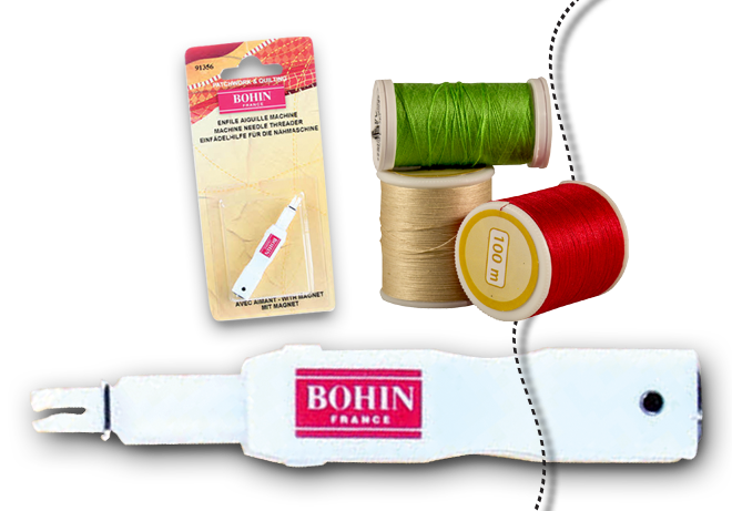 Bohin Machine Needle Threader with Magnet - 3073640913563 Quilt in