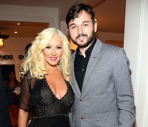 Christina Aguilera with cool, Fiancé Matthew D. rutler 