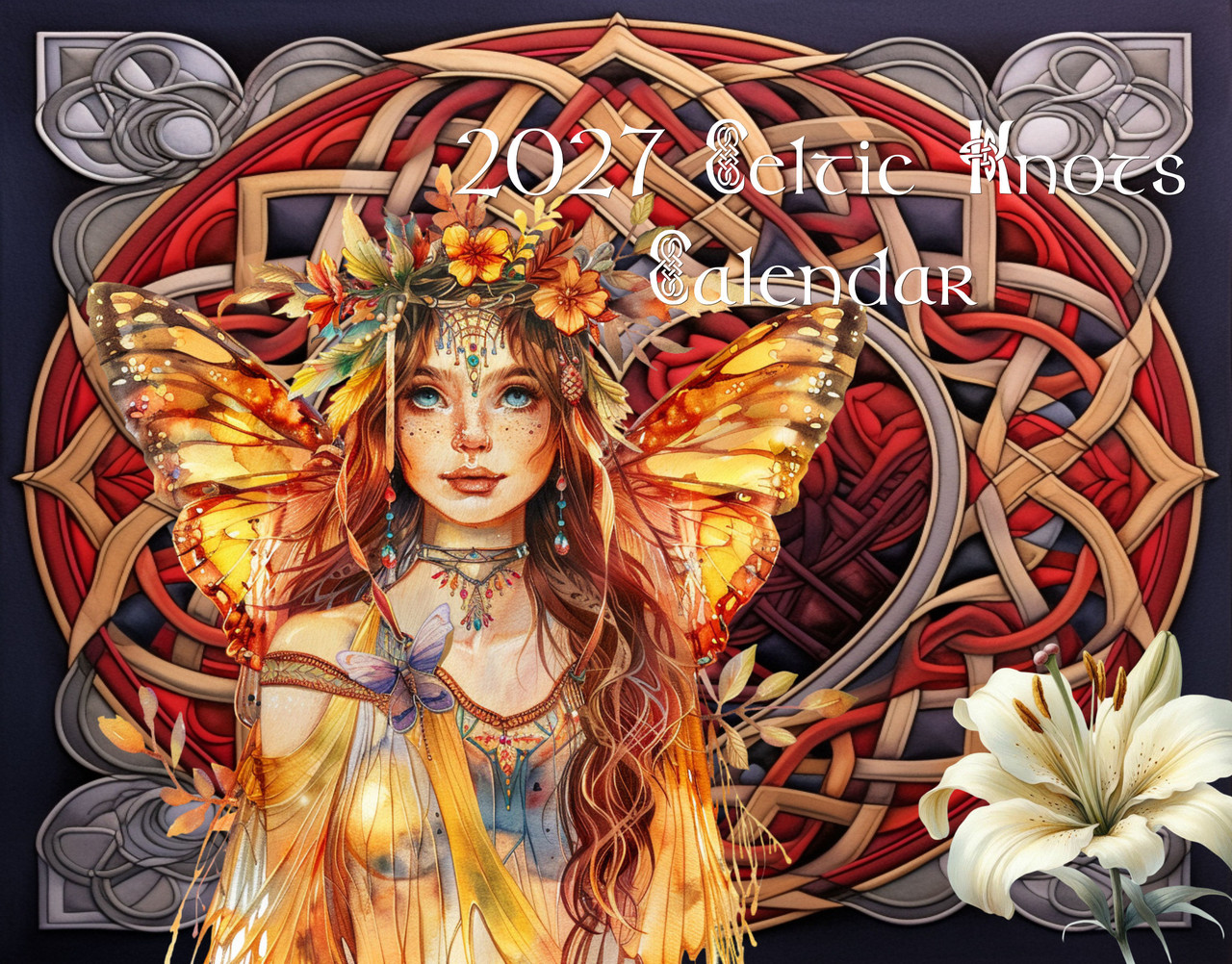 2027 Celtic knot calendar
