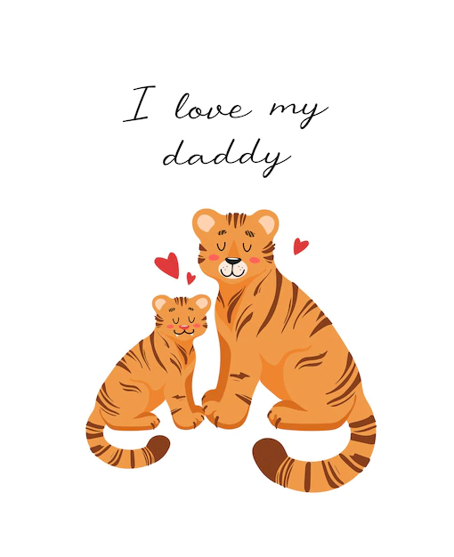 small-large-tigers-childish-cartoon-illustrations-kid-with-dad-lettering-i-love-daddy-502803-2