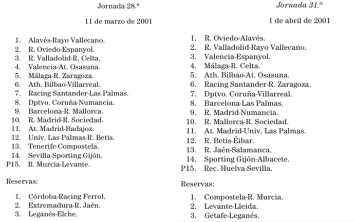 Jornadas 28 y 31 2000-01