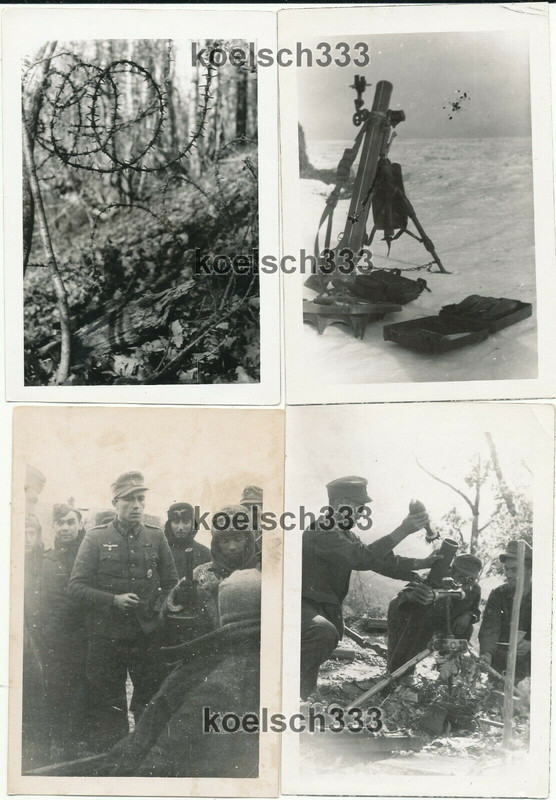 Fotos Gebirgsjäger der Wehrmacht an der Ostfront Granatwerfer Mörser Granaten
