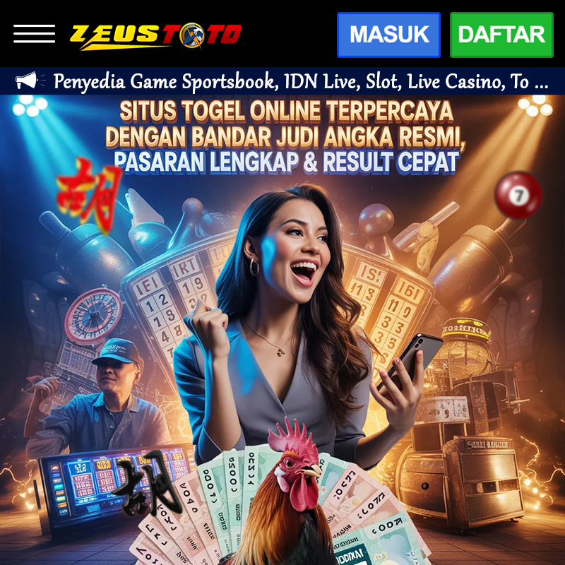 ZEUSTOTO: Situs Togel Online Terpercaya dengan Bandar Judi Angka Resmi, Pasaran Lengkap & Result Cepat image 1