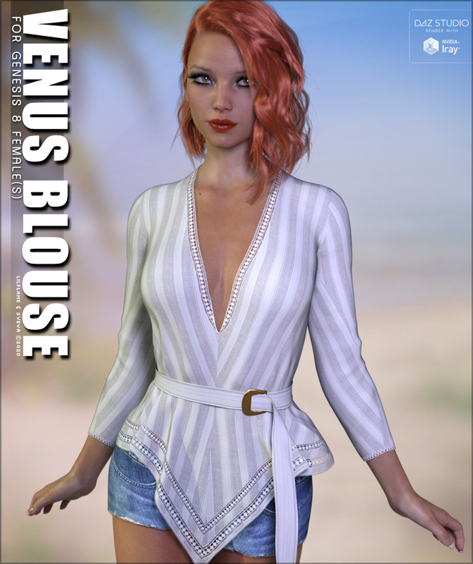 DForce Venus Blouse For Genesis 8 Females