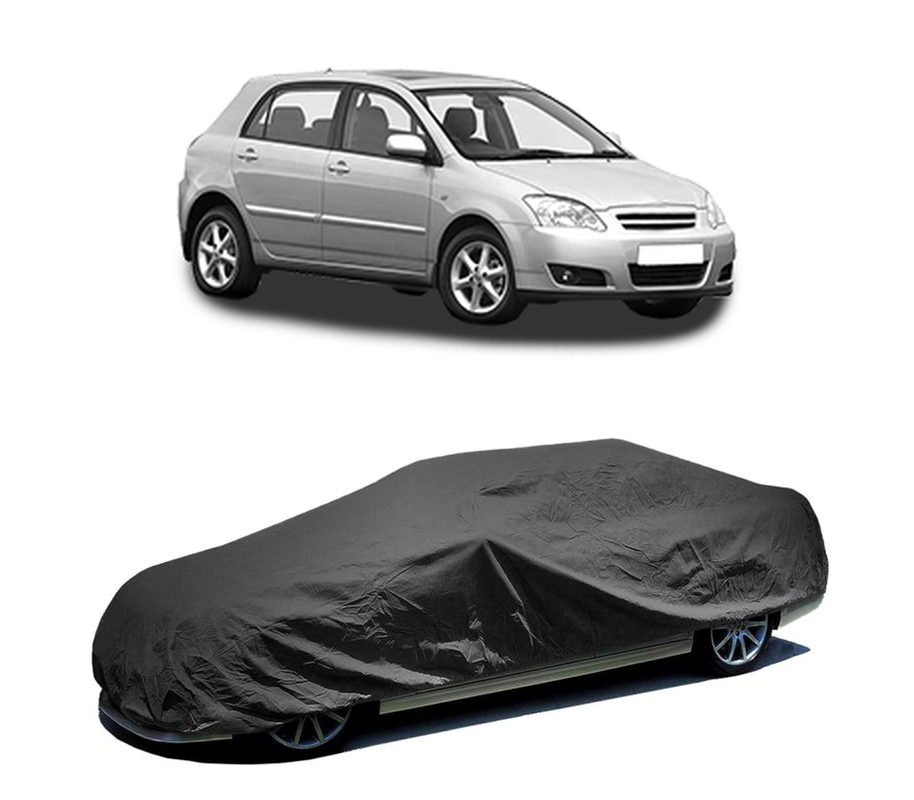 Husa tip prelata auto pentru TOYOTA COROLLA (_E12_) 2001 - 2007,culoare negru, material textil impermeabil, rezistanta la intemperii praf UV, CARPASSION Husa Protectie