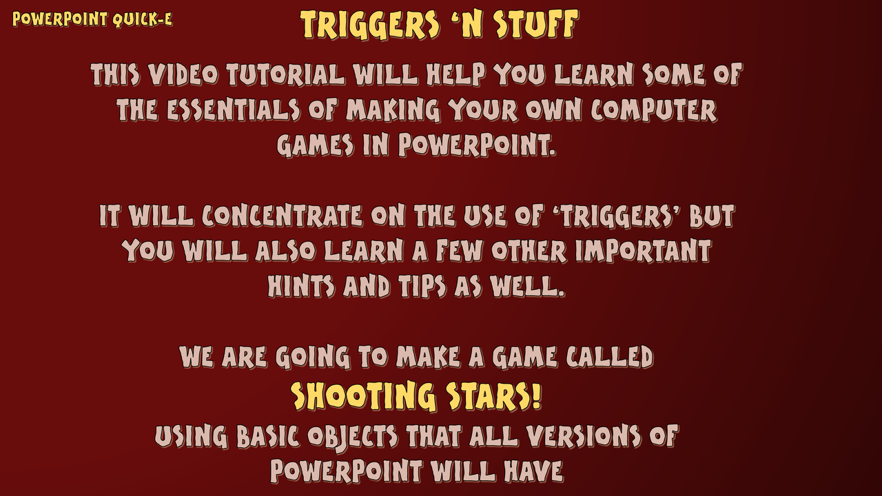 TRIGGERS - A PowerPoint gamer essential 2020-05-21-3