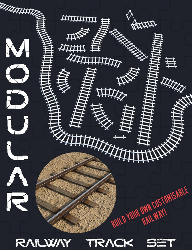 Modular Railway Track Set (Re-up)