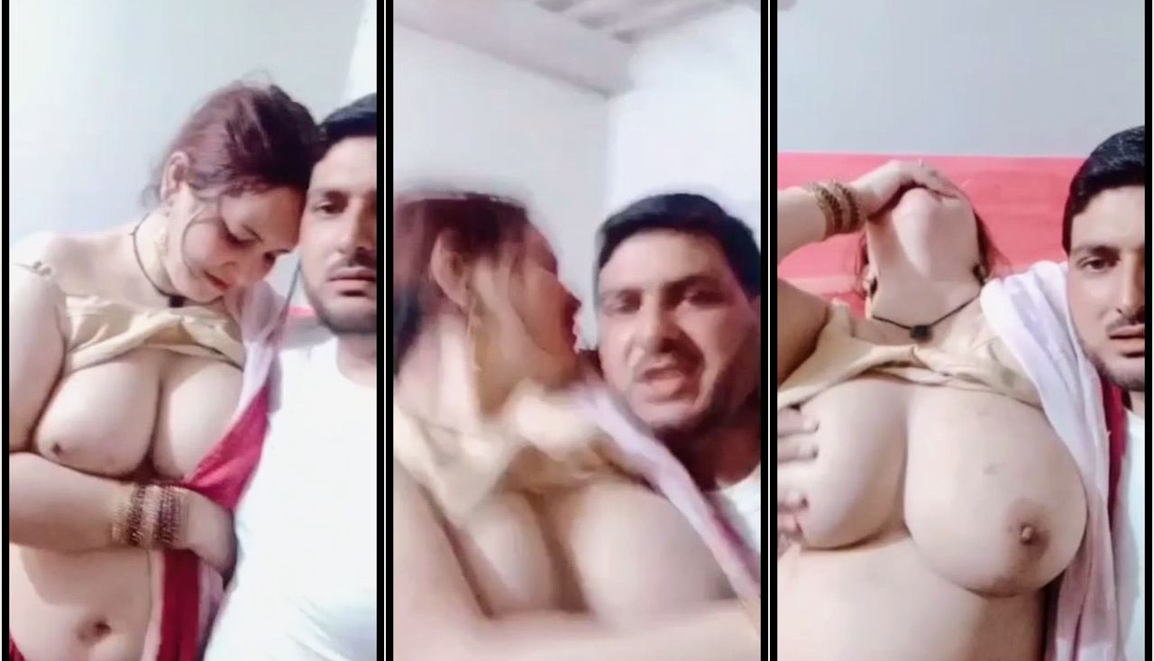 Newly wed couple guy showing her big boobs exclusive