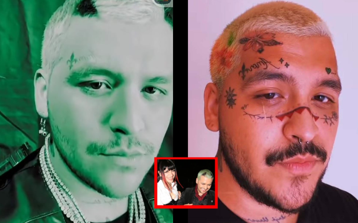 Christian Nodal de la mano de Cazzu, presume que se borro los tatuajes del rostro