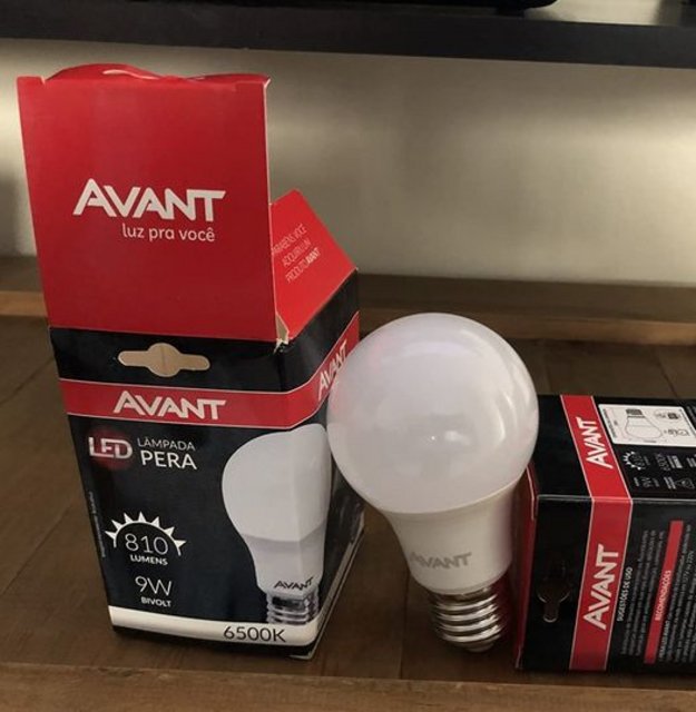 6 Unidades – Lâmpada Led 9w Bulbo Soquete E27 Bivolt Branco Frio, 272061376, Avant