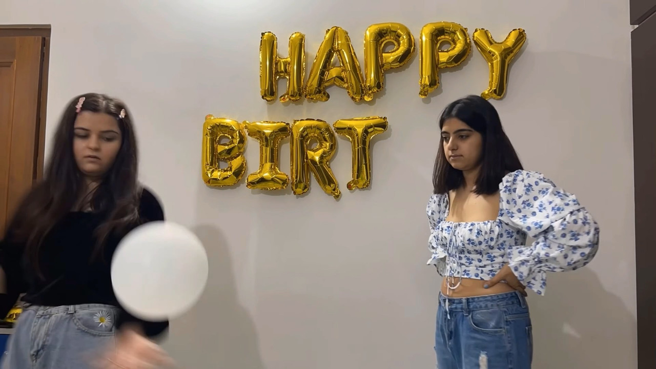 Cute Sexy Girl hot Navel and boobs in blue crop top and jeans mp4 snapshot 00 08 642