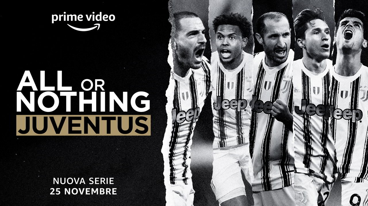 All or Nothing: Juventus, dal 25 novembre su Prime Video