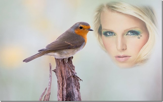 dame-met-vogel