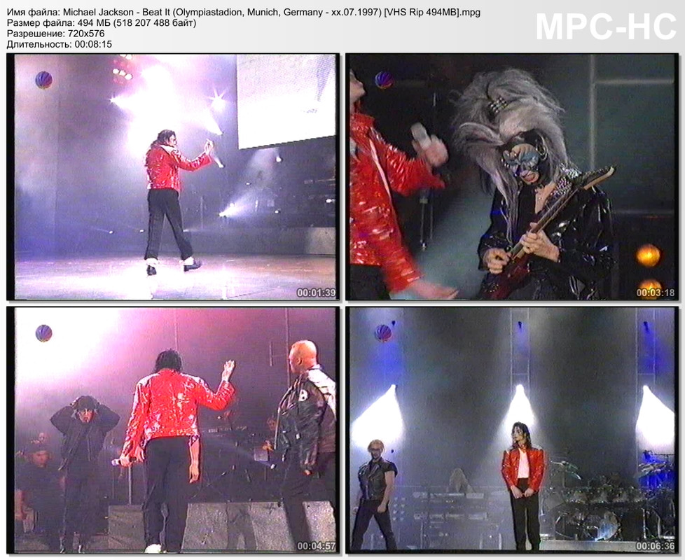Michael Jackson - Beat It (Olympiastadion, Munich, Germany - xx.