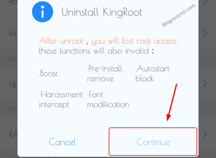 Menghapus Kingroot atau Kinguser di Android