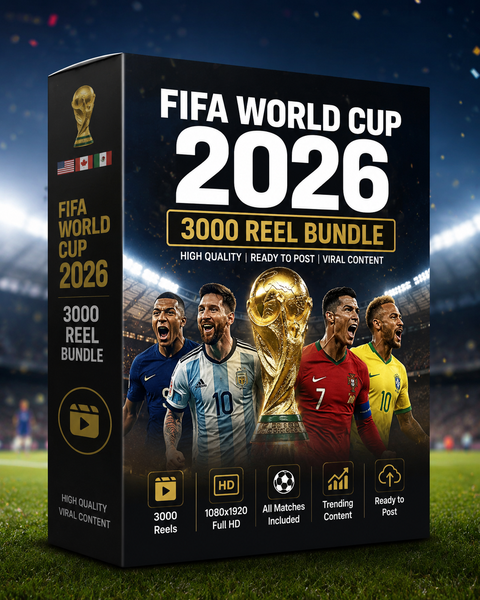 FIFA World Cup 2026 – 3000 Viral Reels Bundle (Full HD)